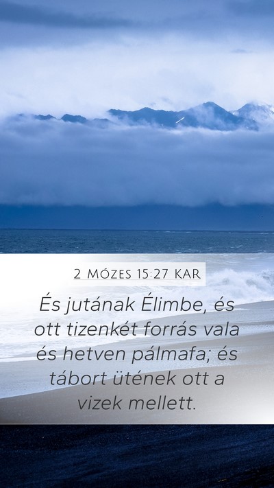 2 Mózes 15:27 KAR Bible Verse Image