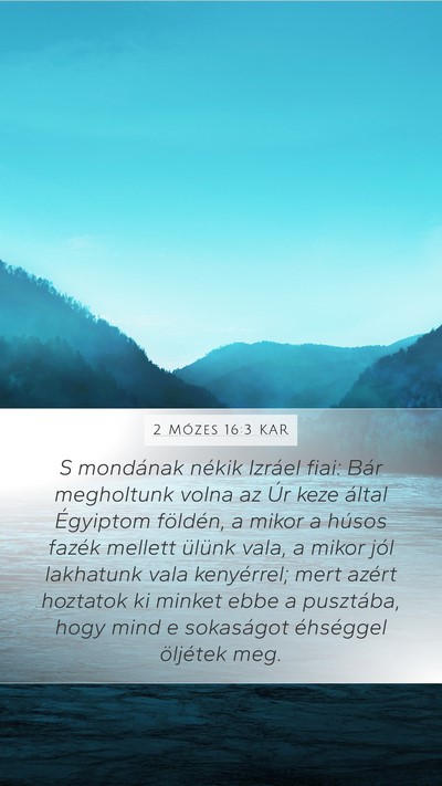 2 Mózes 16:3 KAR Bible Verse Image