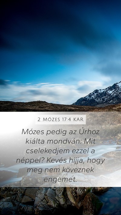 2 Mózes 17:4 KAR Bible Verse Image