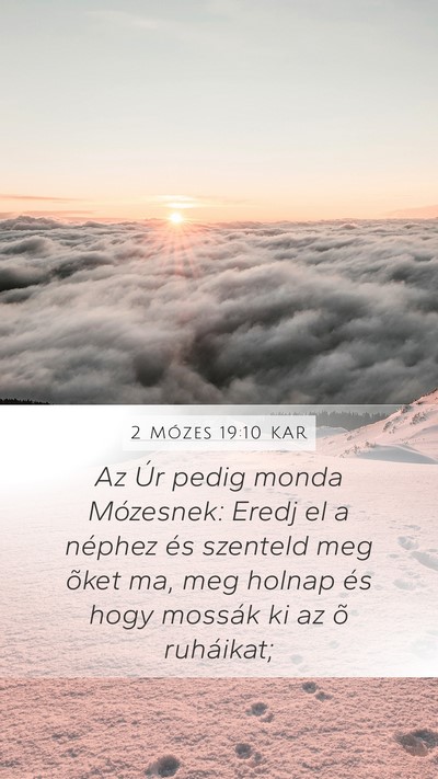 2 Mózes 19:10 KAR Bible Verse Image