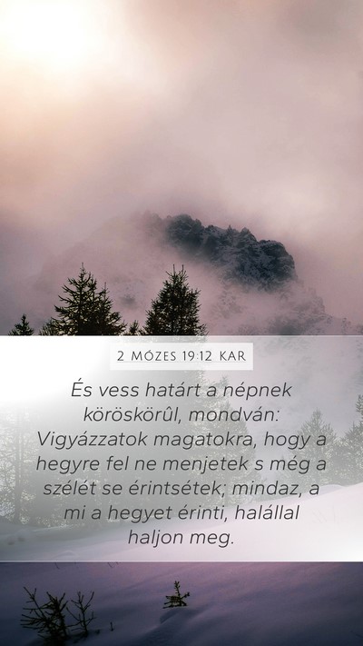 2 Mózes 19:12 KAR Bible Verse Image