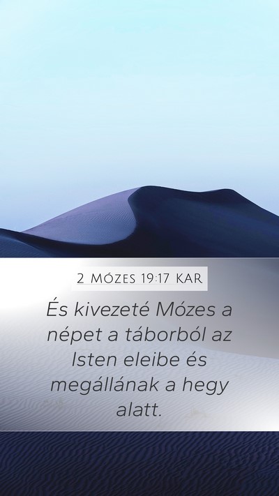 2 Mózes 19:17 KAR Bible Verse Image