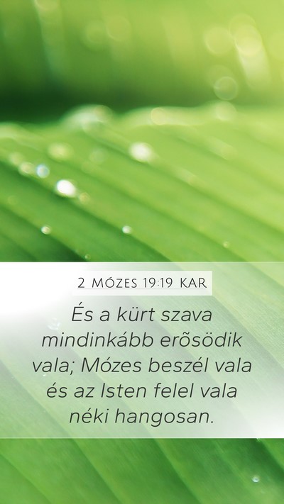 2 Mózes 19:19 KAR Bible Verse Image