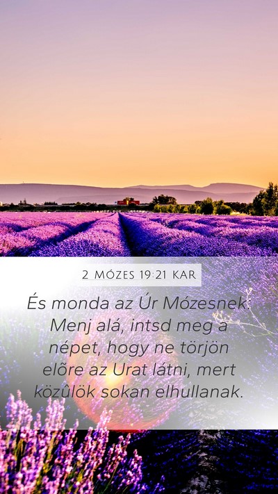 2 Mózes 19:21 KAR Bible Verse Image