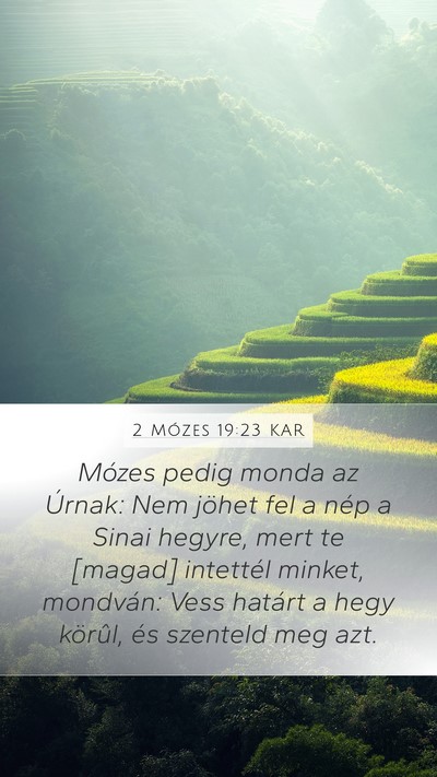 2 Mózes 19:23 KAR Bible Verse Image