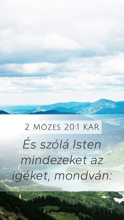 2 Mózes 20:1 KAR Bible Verse Image