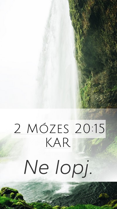 2 Mózes 20:15 KAR Bible Verse Image