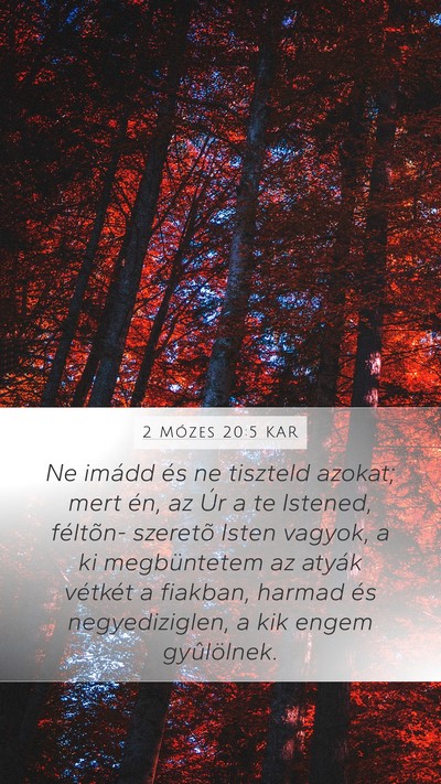 2 Mózes 20:5 KAR Bible Verse Image