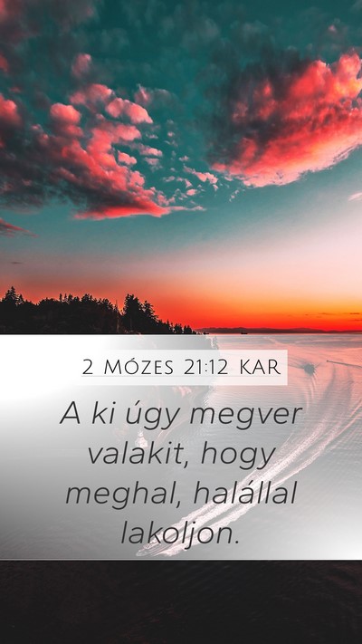 2 Mózes 21:12 KAR Bible Verse Image