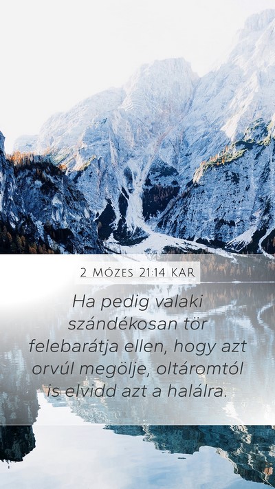 2 Mózes 21:14 KAR Bible Verse Image