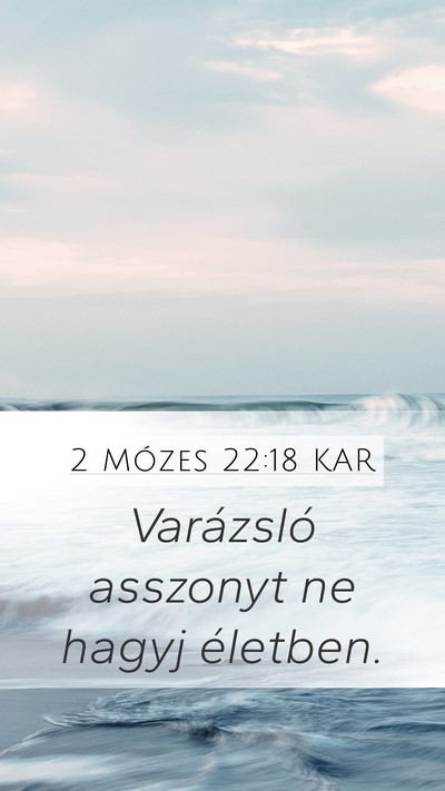 2 Mózes 22:18 KAR Bible Verse Image