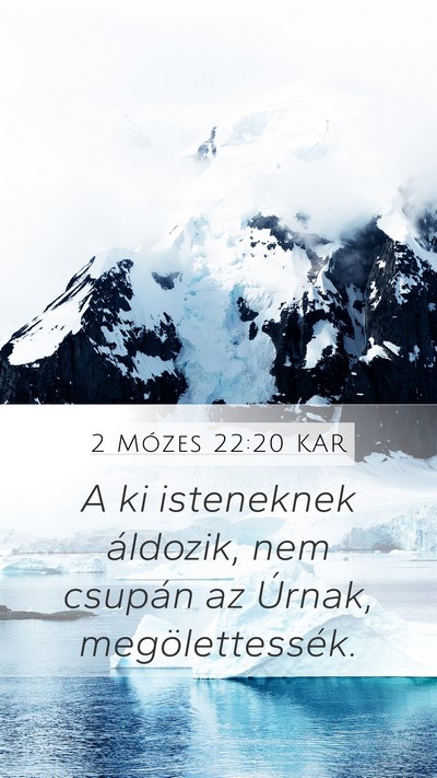 2 Mózes 22:20 KAR Bible Verse Image