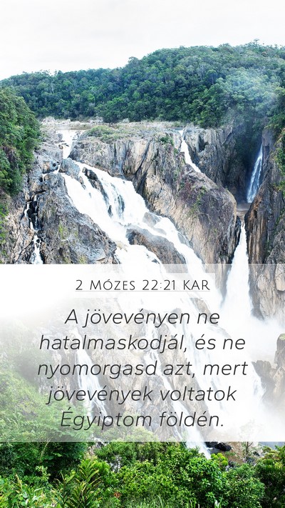 2 Mózes 22:21 KAR Bible Verse Image