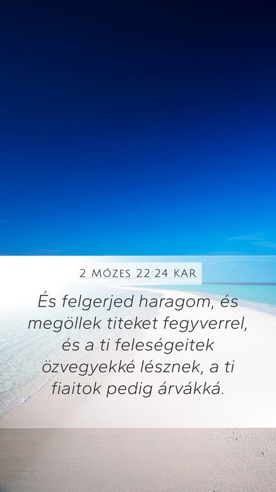 2 Mózes 22:24 KAR Bible Verse Image