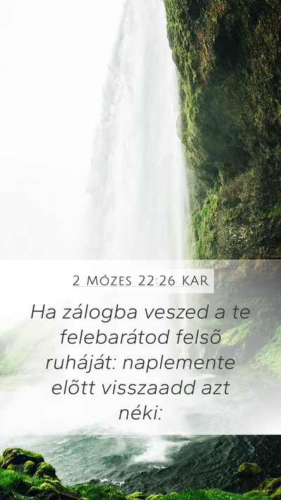 2 Mózes 22:26 KAR Bible Verse Image