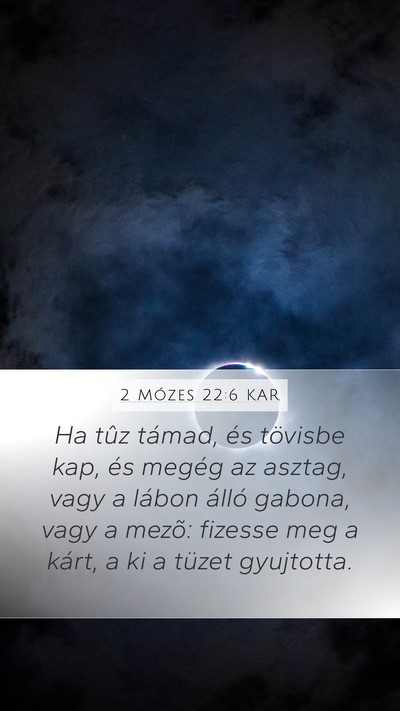 2 Mózes 22:6 KAR Bible Verse Image