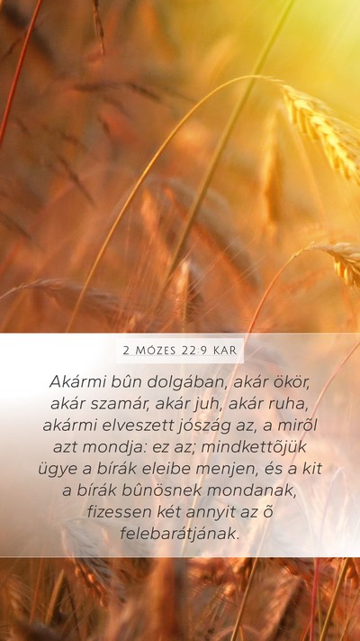 2 Mózes 22:9 KAR Bible Verse Image