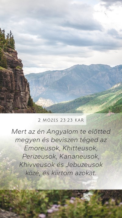 2 Mózes 23:23 KAR Bible Verse Image
