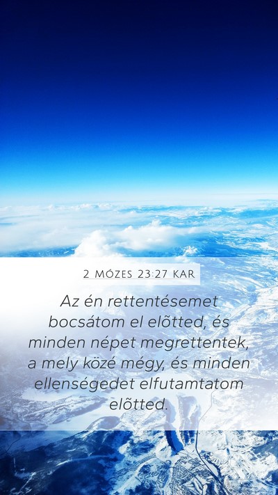 2 Mózes 23:27 KAR Bible Verse Image