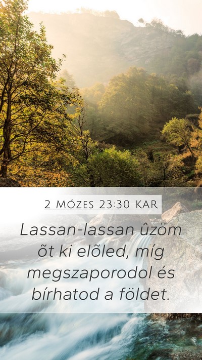 2 Mózes 23:30 KAR Bible Verse Image
