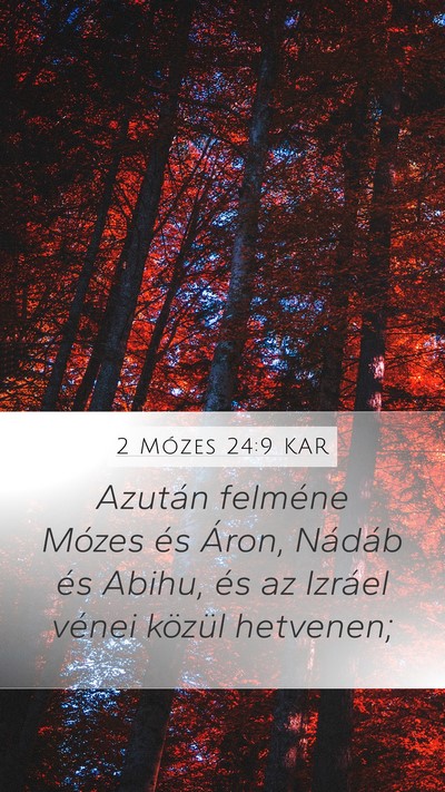2 Mózes 24:9 KAR Bible Verse Image