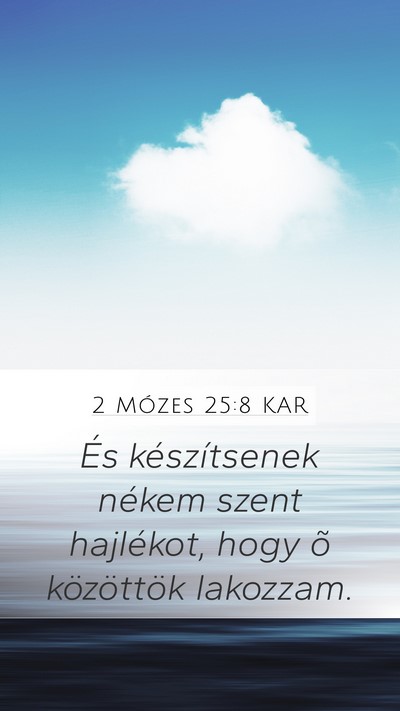 2 Mózes 25:8 KAR Bible Verse Image