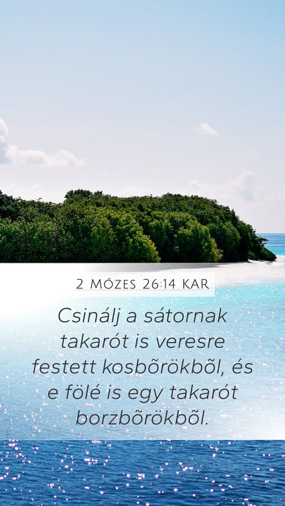 2 Mózes 26:14 KAR Bible Verse Image