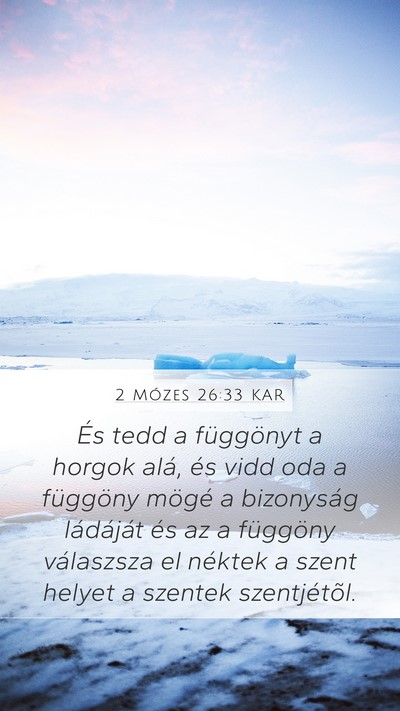 2 Mózes 26:33 KAR Bible Verse Image