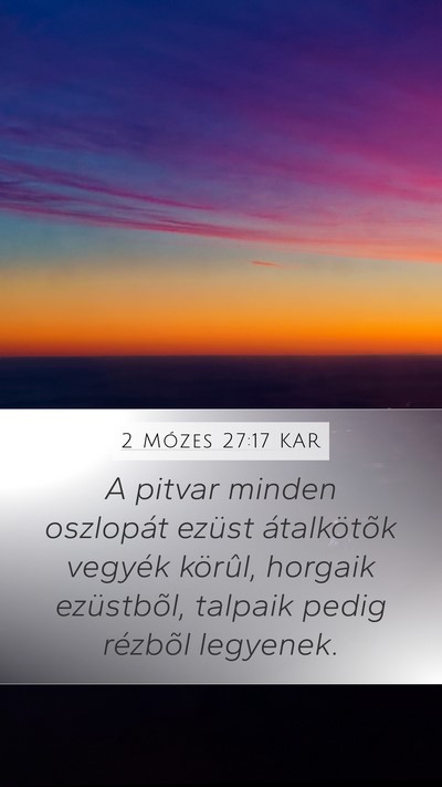 2 Mózes 27:17 KAR Bible Verse Image