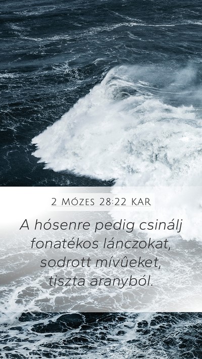 2 Mózes 28:22 KAR Bible Verse Image