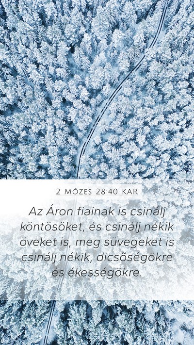 2 Mózes 28:40 KAR Bible Verse Image
