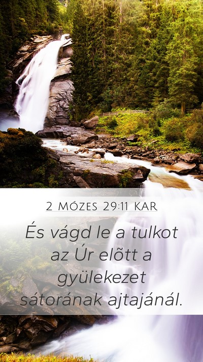 2 Mózes 29:11 KAR Bible Verse Image