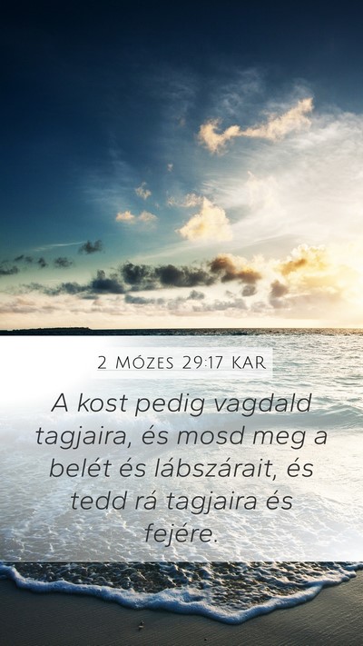 2 Mózes 29:17 KAR Bible Verse Image