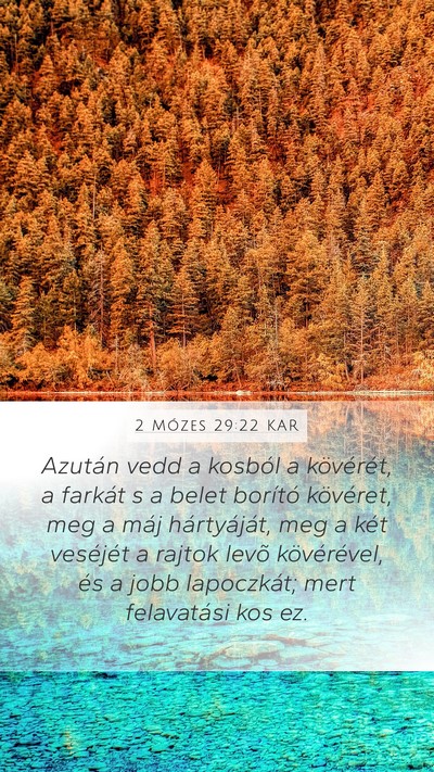 2 Mózes 29:22 KAR Bible Verse Image