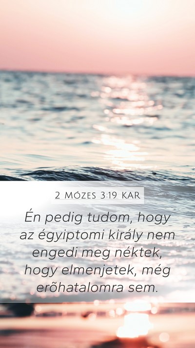 2 Mózes 3:19 KAR Bible Verse Image