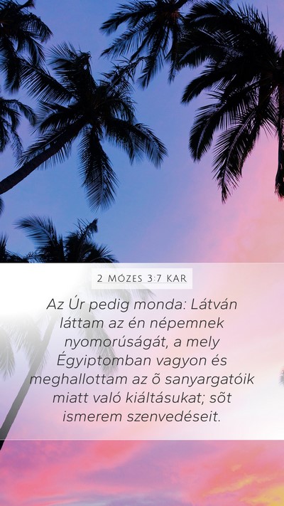 2 Mózes 3:7 KAR Bible Verse Image