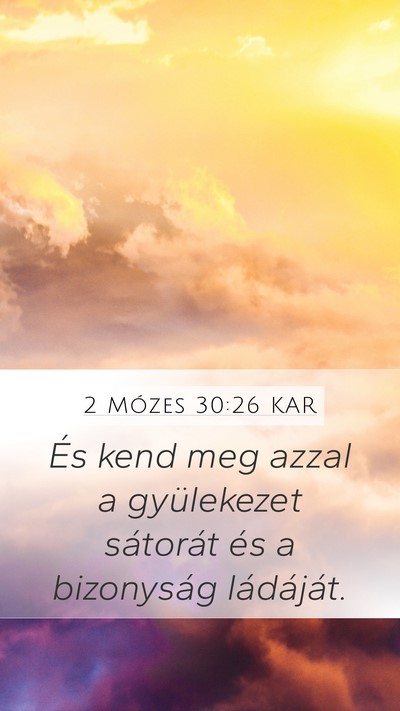 2 Mózes 30:26 KAR Bible Verse Image