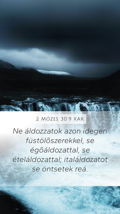 2 Mózes 30:9 KAR Bible Verse Image