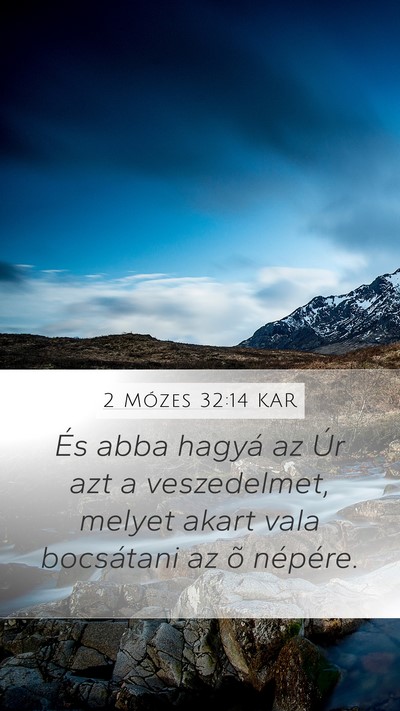 2 Mózes 32:14 KAR Bible Verse Image