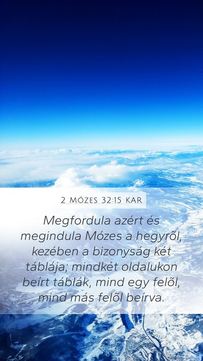 2 Mózes 32:15 KAR Bible Verse Image