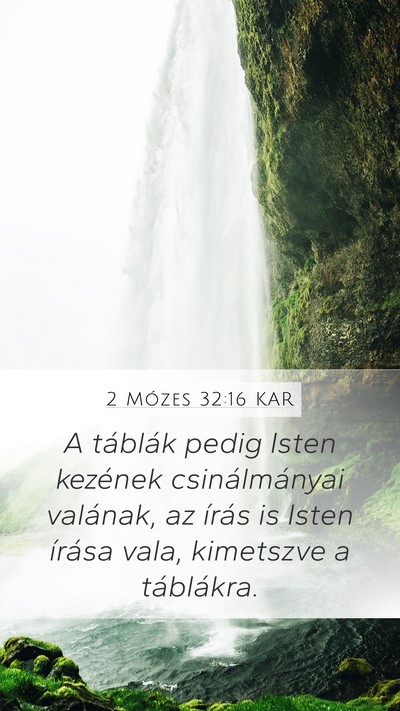 2 Mózes 32:16 KAR Bible Verse Image