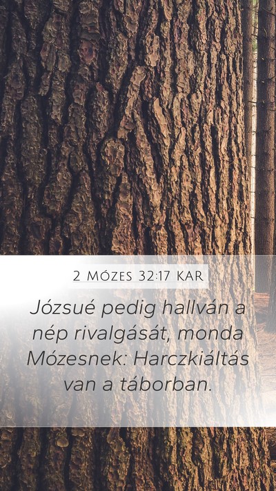 2 Mózes 32:17 KAR Bible Verse Image
