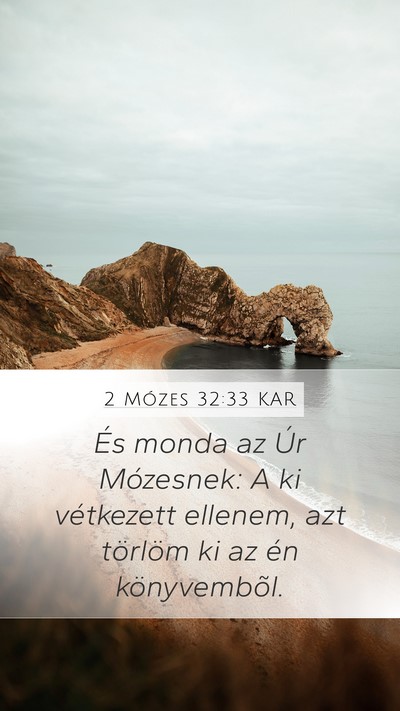 2 Mózes 32:33 KAR Bible Verse Image