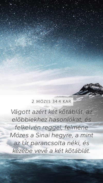 2 Mózes 34:4 KAR Bible Verse Image