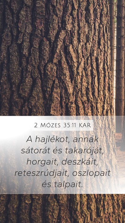 2 Mózes 35:11 KAR Bible Verse Image