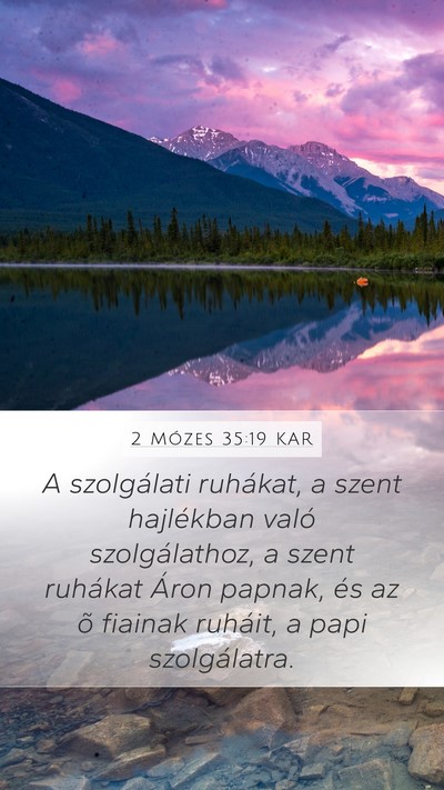 2 Mózes 35:19 KAR Bible Verse Image