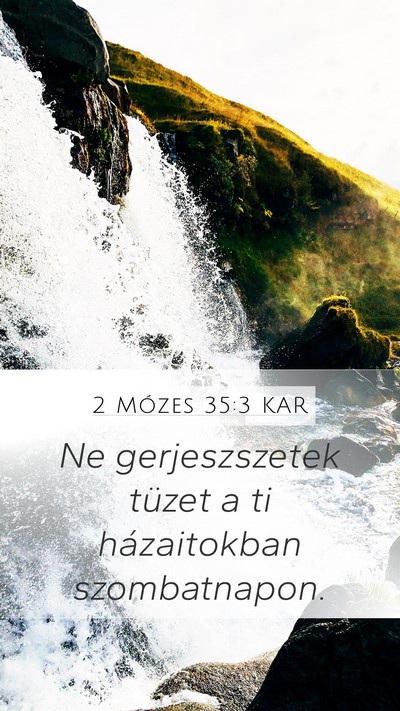 2 Mózes 35:3 KAR Bible Verse Image