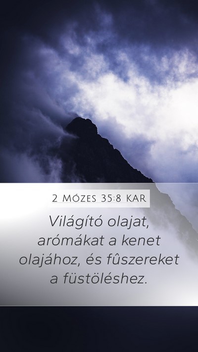 2 Mózes 35:8 KAR Bible Verse Image