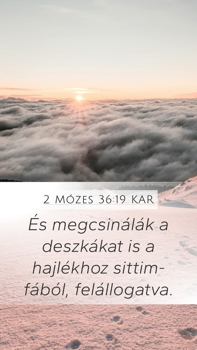 2 Mózes 36:19 KAR Bible Verse Image