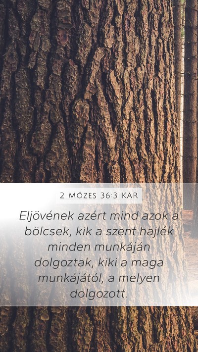 2 Mózes 36:3 KAR Bible Verse Image